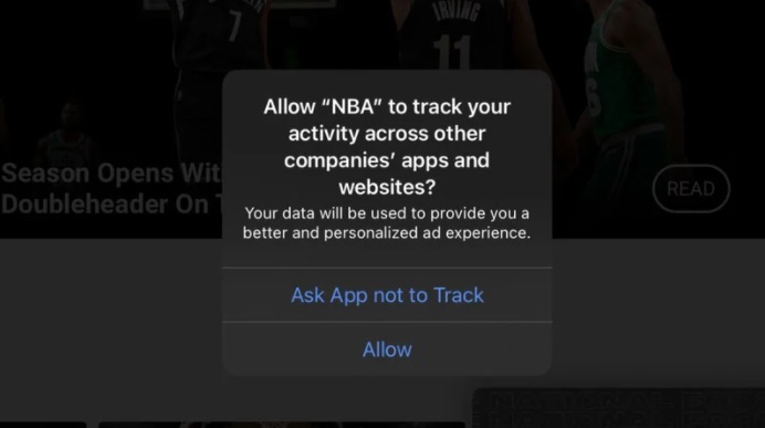 部分iOS 14已启用苹果新追踪弹窗
