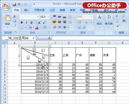 excel中画斜线 如何在Excel中画多斜线