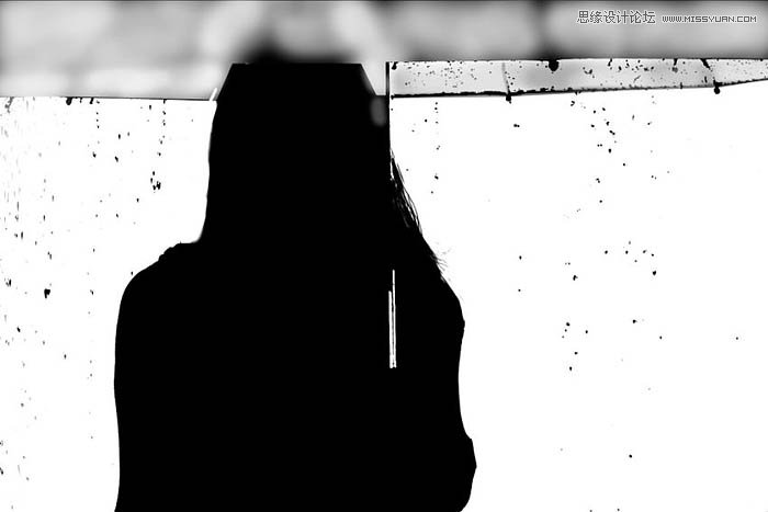 用ps给欧美打伞的人像照片添加夜景效果