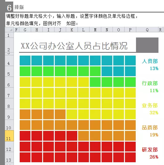 excel条件格式堆积图利用Excel条件格式做图表——占比堆积图