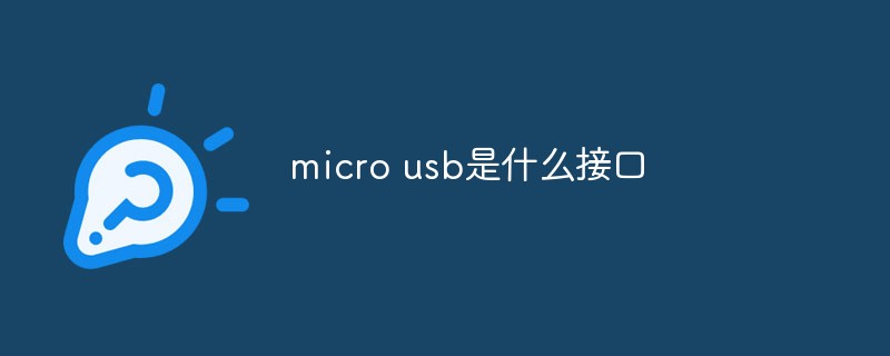 micro usb是什么接口
