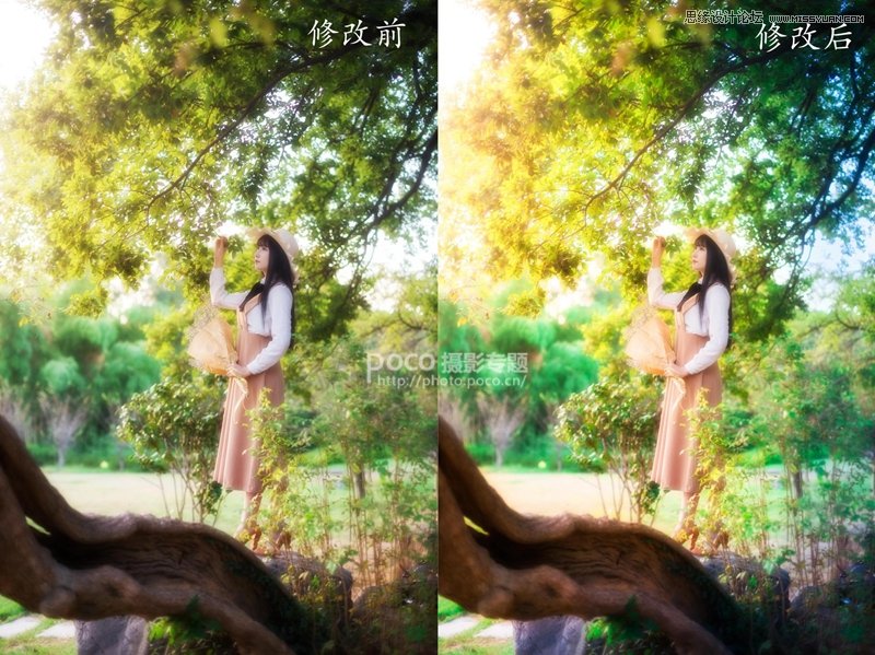 PS调出外景人像照片唯美梦幻效果