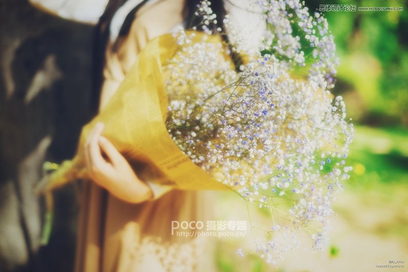 PS调出外景人像照片唯美梦幻效果