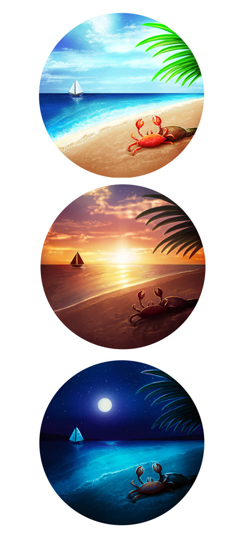 用PS给同一张照片转换成不同的场景效果