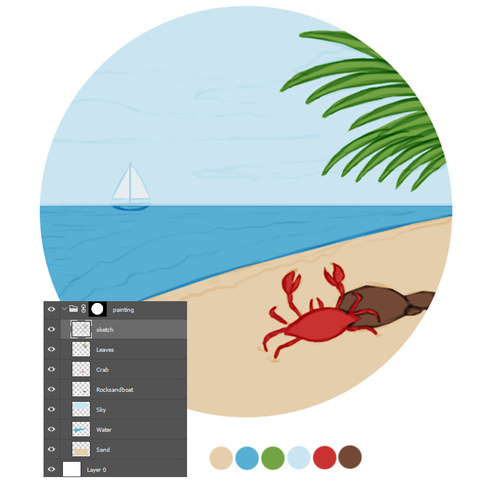 用PS给同一张照片转换成不同的场景效果