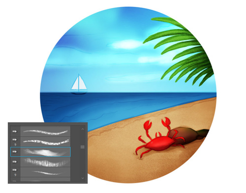 用PS给同一张照片转换成不同的场景效果