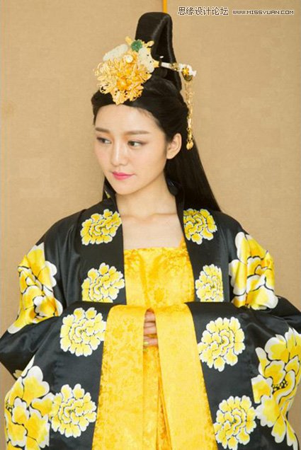 PS制作人像照片中国风工笔画效果