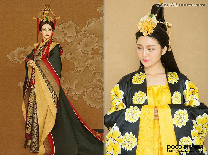 PS制作人像照片中国风工笔画效果