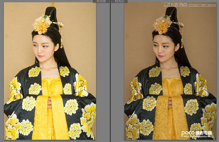 PS制作人像照片中国风工笔画效果