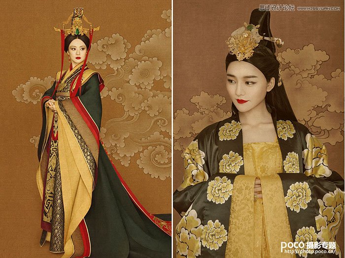 PS制作人像照片中国风工笔画效果