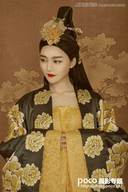 PS制作人像照片中国风工笔画效果