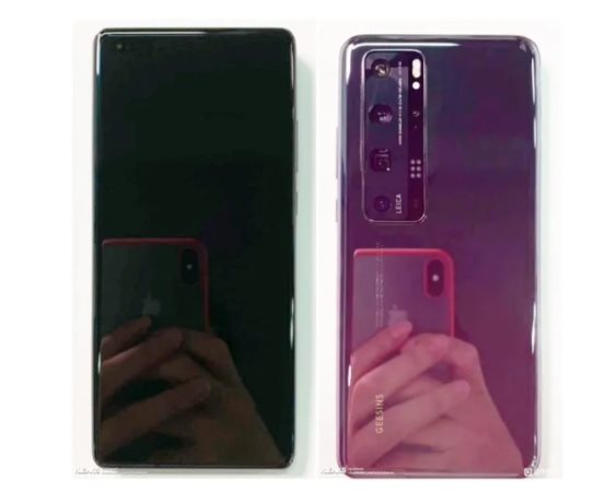 华为P50系列工程机曝光:采用打孔曲面屏,长条状模组镜头