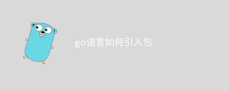 go语言如何引入包