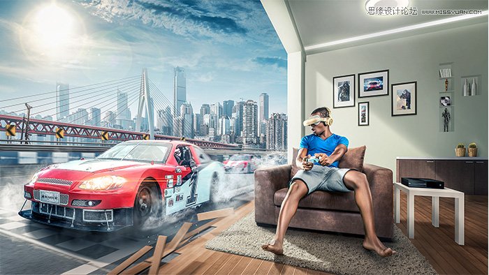 PS详细解析海报设计中的透视原理