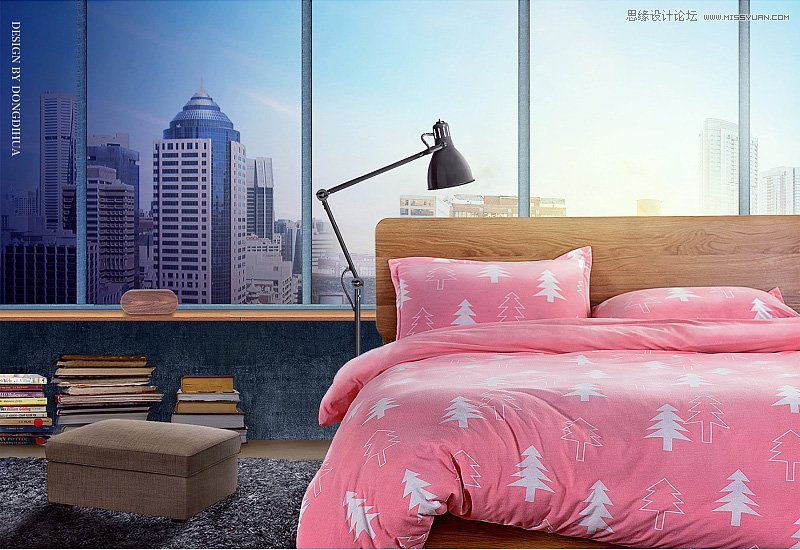 PS合成温馨大气的家居海报