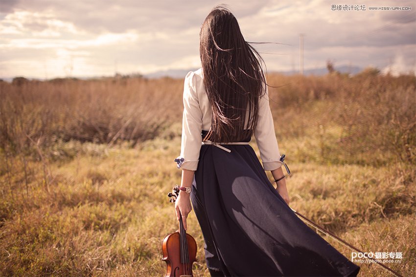 ps调出外景人像怀旧复古电影效果