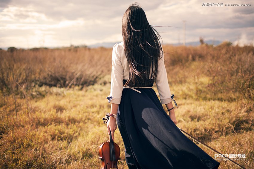 ps调出外景人像怀旧复古电影效果