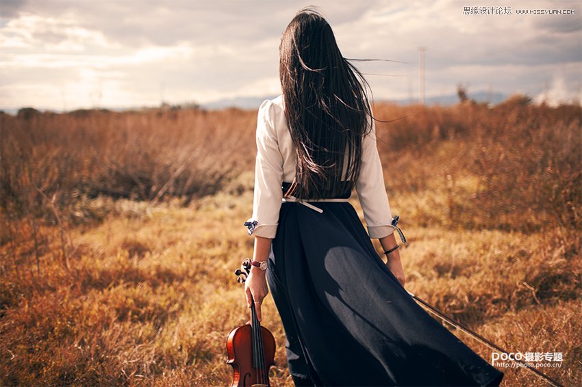 ps调出外景人像怀旧复古电影效果