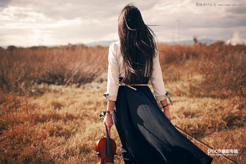 ps调出外景人像怀旧复古电影效果