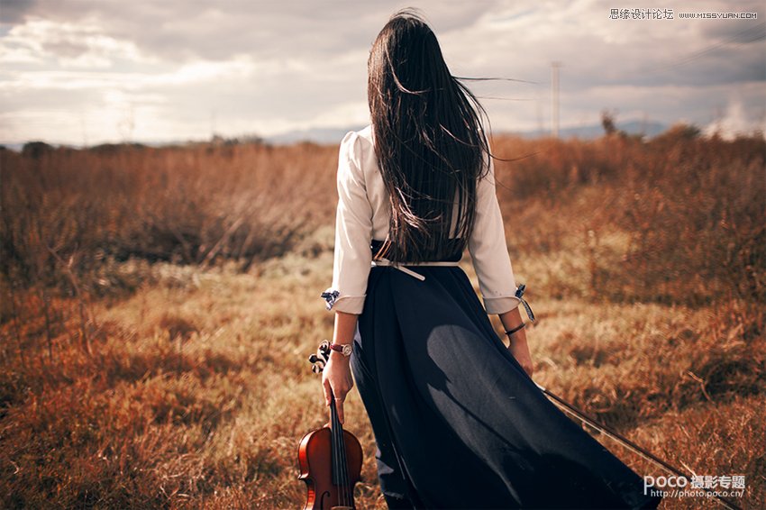 ps调出外景人像怀旧复古电影效果