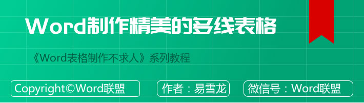 Word表格的制作方法 Word制作精美的多线表格（带图片产品表格）