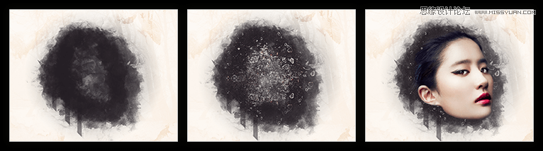 PS合成古典风格的美女头像教程