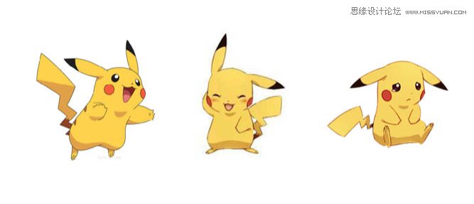 用PS绘制3D立体风格的皮卡丘图标