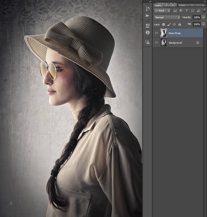 用PS制作室内人像唯美的逆光效果图