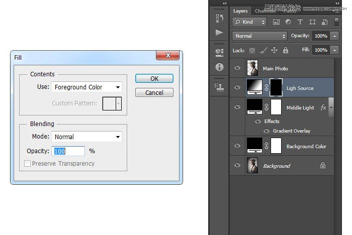 用PS制作室内人像唯美的逆光效果图