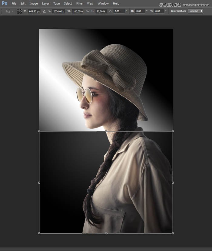 用PS制作室内人像唯美的逆光效果图