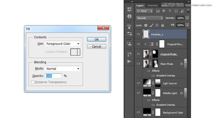 用PS制作室内人像唯美的逆光效果图