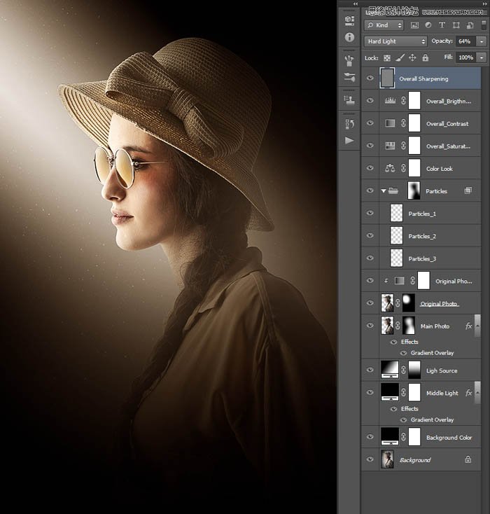 用PS制作室内人像唯美的逆光效果图
