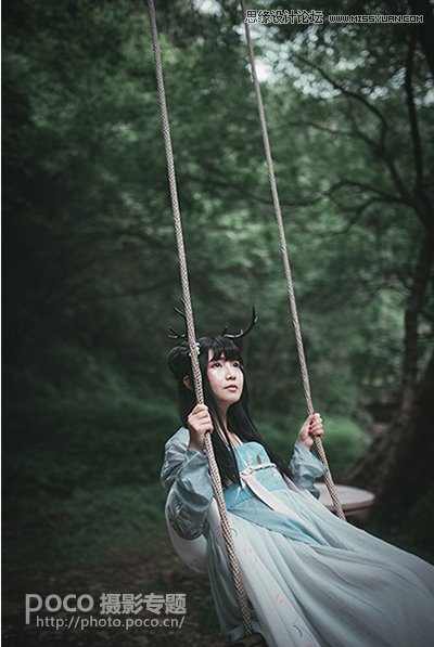 PS结合LR制作外景人像唯美的暗夜效果