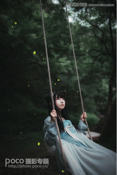 PS结合LR制作外景人像唯美的暗夜效果