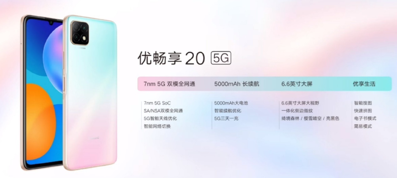 联通优畅享 20/20 Plus 正式发布：天玑 720 处理器，1699/2299 元起