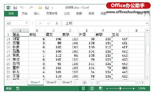 excel打印时固定表头 Excel2013中在查看数据时固定表头的方法