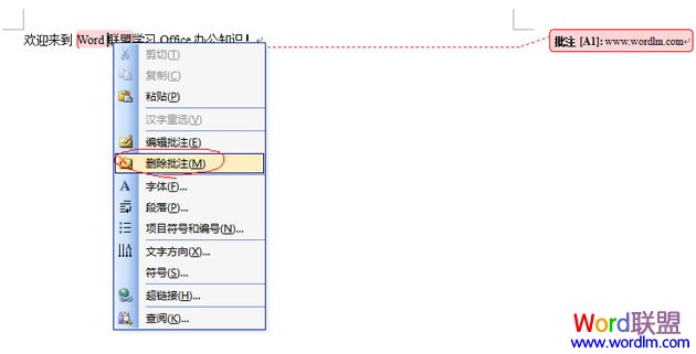 Word添加批注 Word2003如何添加和删除批注