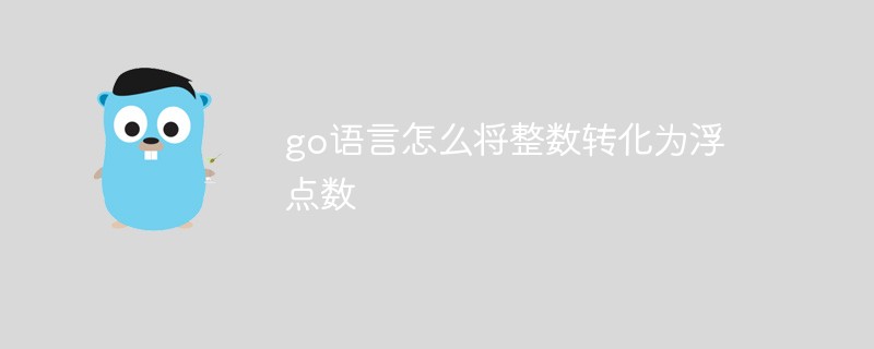 go语言怎么将整数转化为浮点数