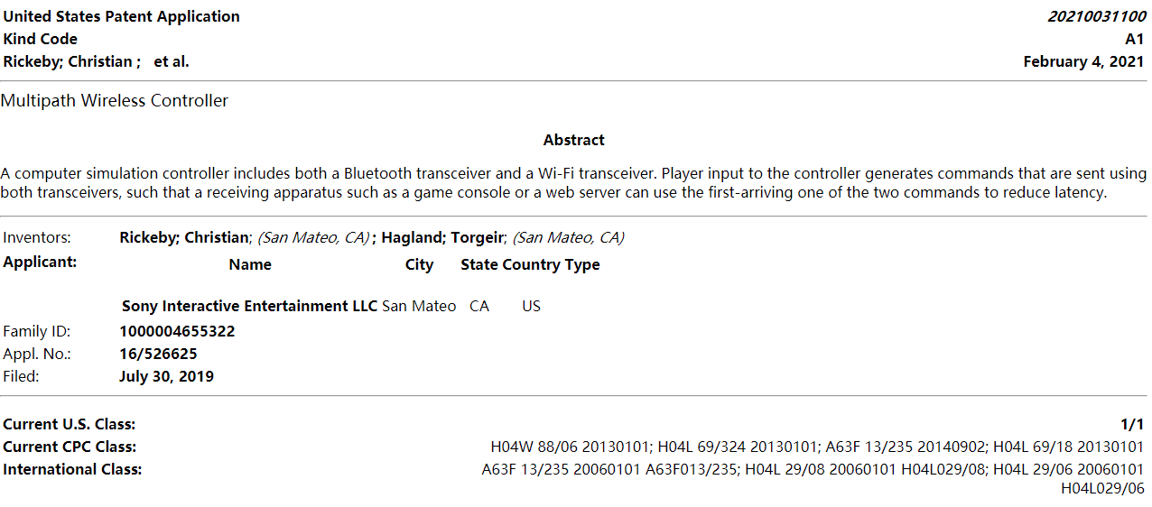 索尼新专利：将Wi-Fi模块引入PS5手柄 旨在降低延迟