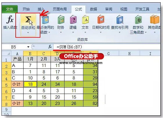 excel sum函数的使用方法 Sum函数的常用方法