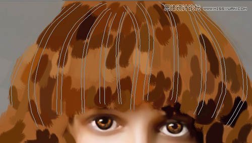 用PS鼠绘唯美的金发女模特教程