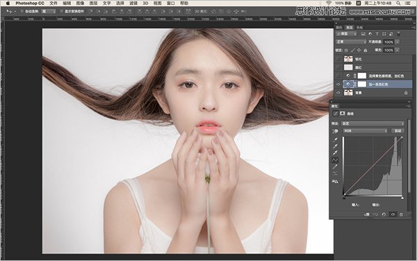 ps调出人像照片粉嫩的肤色效果