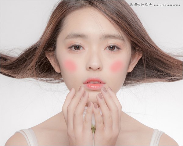 ps调出人像照片粉嫩的肤色效果