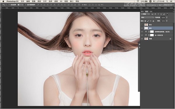 ps调出人像照片粉嫩的肤色效果