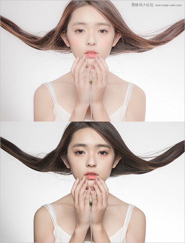 ps调出人像照片粉嫩的肤色效果