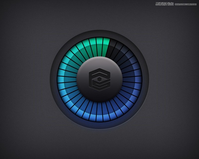 巧用PS图层样式绘制精彩色的按钮图标