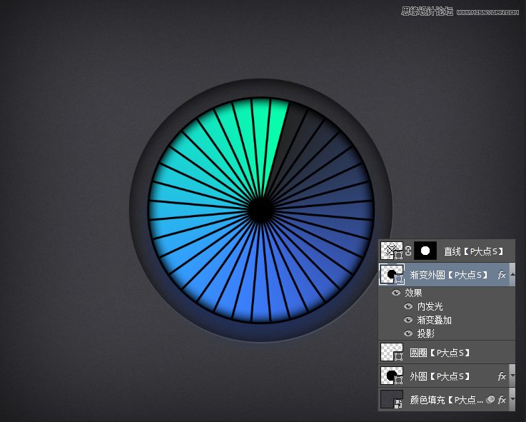 巧用PS图层样式绘制精彩色的按钮图标
