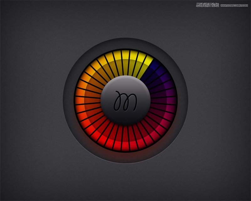 巧用PS图层样式绘制精彩色的按钮图标