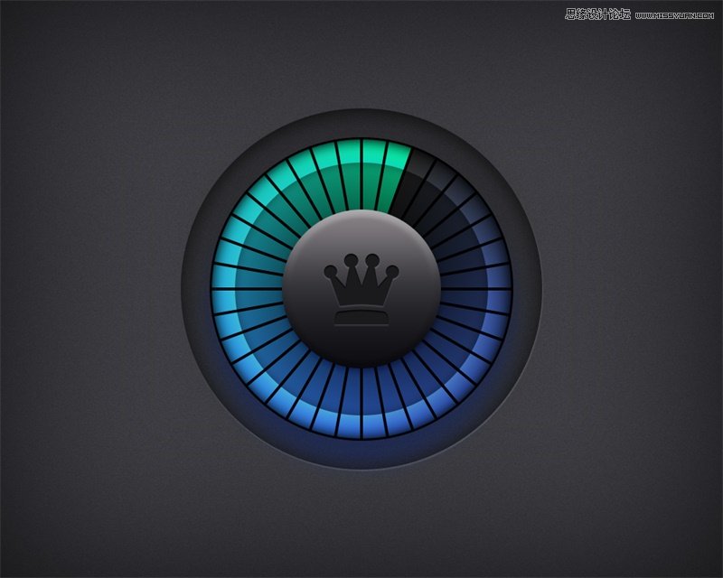 巧用PS图层样式绘制精彩色的按钮图标