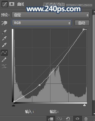 用PS给大山照片添加黄昏和云雾效果
